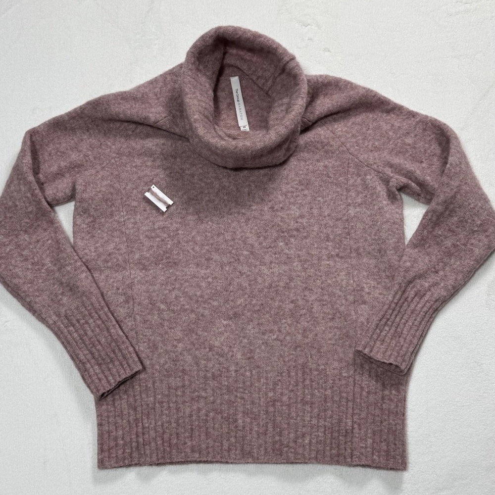 Babaton Plutarch Sweater Wool-blend Oversized Turtleneck Dusty Pink Size XS - Picture 3 of 15